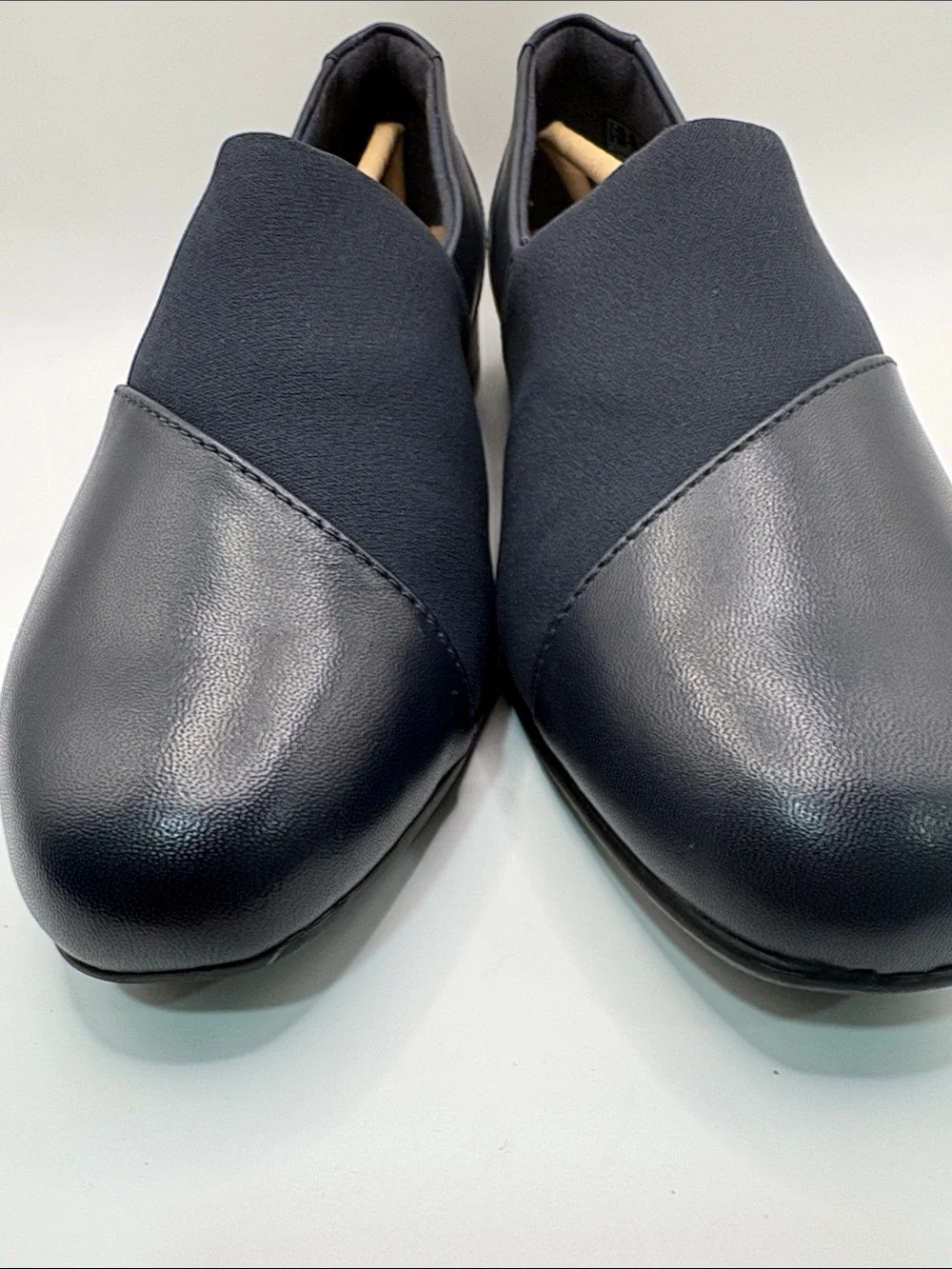 Clarks Women's Navy Slip-On Loafers